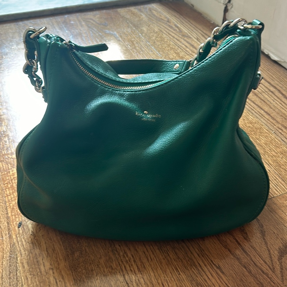 Stunning emerald green Kate spade satchel